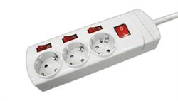 BASE MULTIPLE RED 3 TOMAS CON INTERRUPTOR 1.50mts 36.186