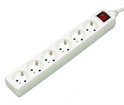 BASE MULTIPLE RED 6 TOMAS CON INTERRUPTOR 3.00 mts 36.235/3
