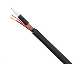 CABLE COAXIAL RG59 75 Ohm + ALIMENTACION NEGRO WIR9062
