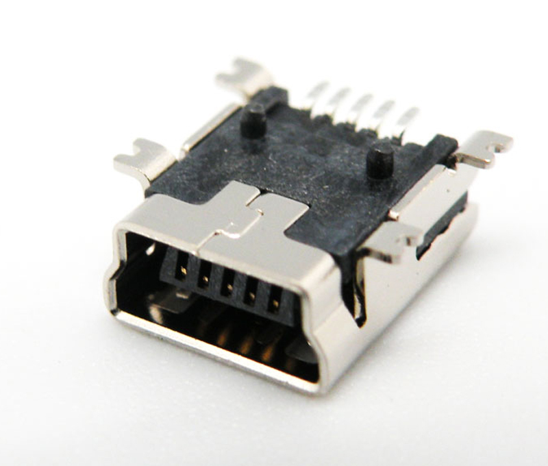 BASE MINI USB-A HEMBRA 5 PIN