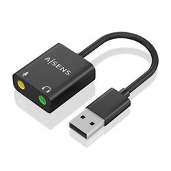 ADAPTADOR USB A AUDIO JACK 3,5 X2