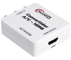 CONVERSOR AV 3 RCA A HDMI ACTVH238 NIMO