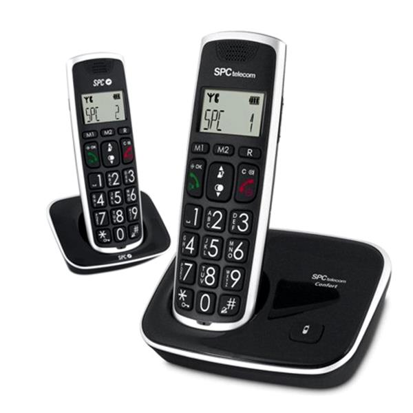 SPC Telecom 7608N Black / Teléfono fijo inalámbrico