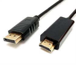 CONEXION DISPLAYPORT A HDMI MACHO-MACHO 1.80 mts